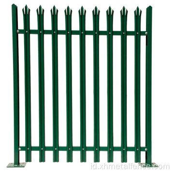 Pagar palisade pagar galvanis yang dicelupkan